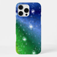 Rainbow in Elephant Skin Leather Optik & Raindrops