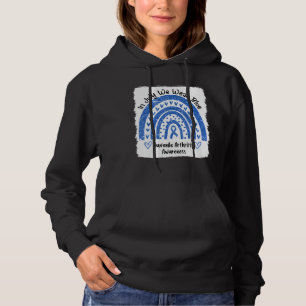 Rainbow In July We Wear Blue Juvenile Arthritis Aw Hoodie