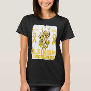 Rainbow In June We Wear Yellow Albinism Awareness T-Shirt