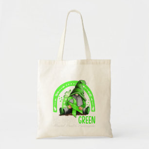 Rainbow In May We Wear Green Mental Health Tote Bag