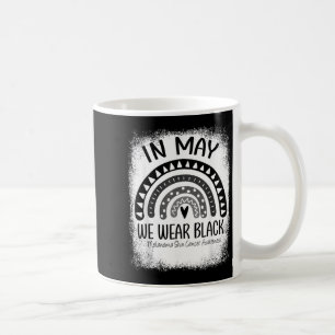 Rainbow In May Wear Black Melanoma Awareness Skin Coffee Mug