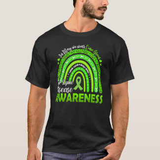 Rainbow In May Wear Green Ribbon For Lyme Disease  T-Shirt