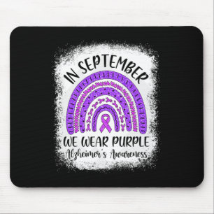Rainbow In September We Wear Purple Heimerheimer's Mouse Pad