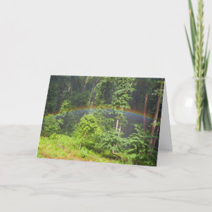 Rainbow in the Forest Card