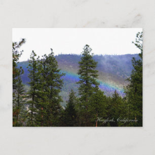 Rainbow in the mountains... postcard