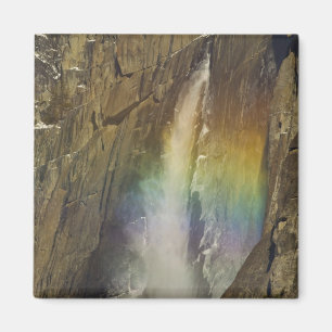 Rainbow in Upper Yosemite Falls in Yosemite Magnet