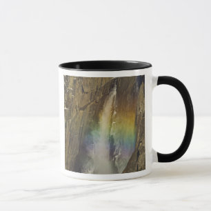 Rainbow in Upper Yosemite Falls in Yosemite Mug