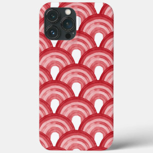 Rainbow in watercolor - red pattern iPhone 13 pro max case