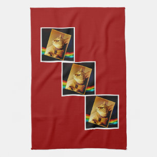 Rainbow Indigo Tea Towel