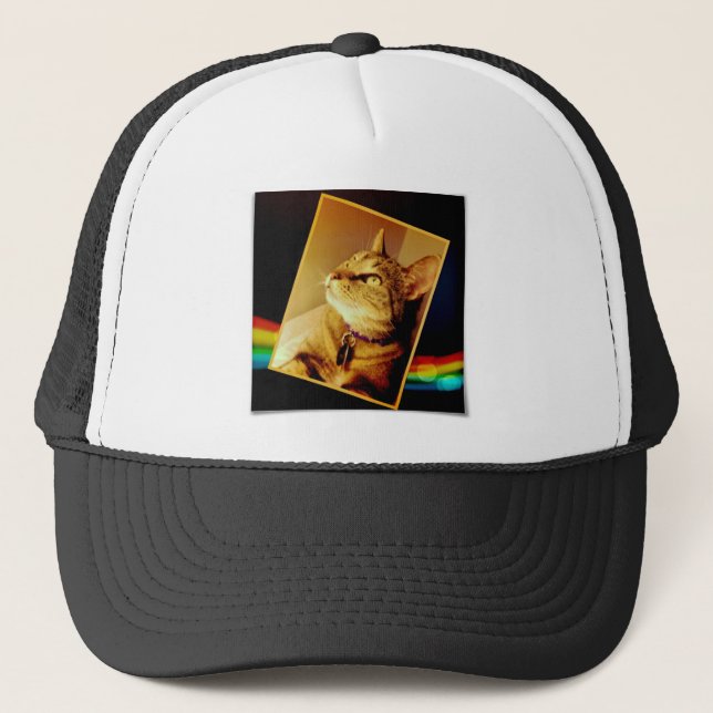 Rainbow Indigo Trucker Hat (Front)