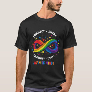 Rainbow Infinity Neurodiversity Symbol - Infinite T-Shirt