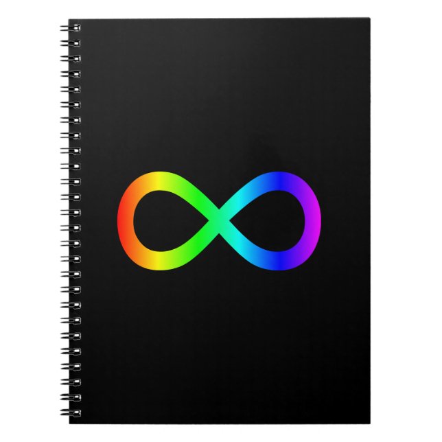 Rainbow Infinity Symbol Notebook (Front)