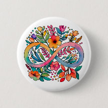  Rainbow Infinity Watercolor Flowers Autism