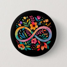  Rainbow Infinity Watercolor Flowers Autism