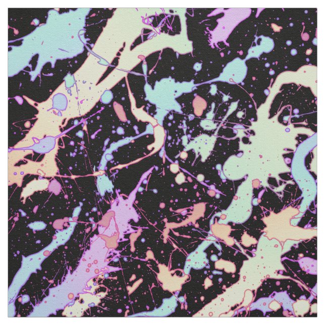 rainbow ink splash extreme : fabric (Swatch)