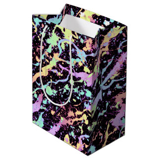 rainbow ink splash extreme : medium gift bag