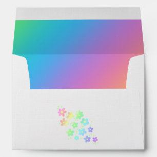 Rainbow Inside Only Wedding Envelopes