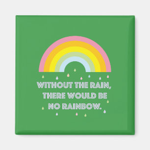 Rainbow Inspirational and Motivational Quote Magnet