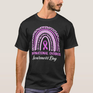 Rainbow International Overdose Awareness Day Purpl T-Shirt