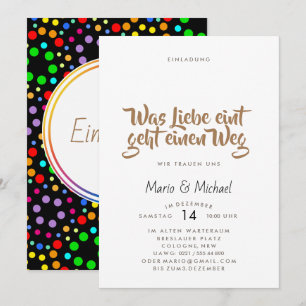 Rainbow invitation