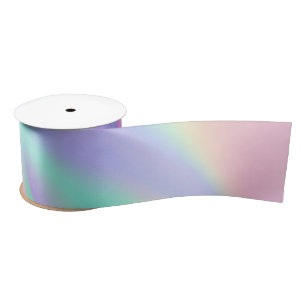 Rainbow Iridscent Satin Ribbon