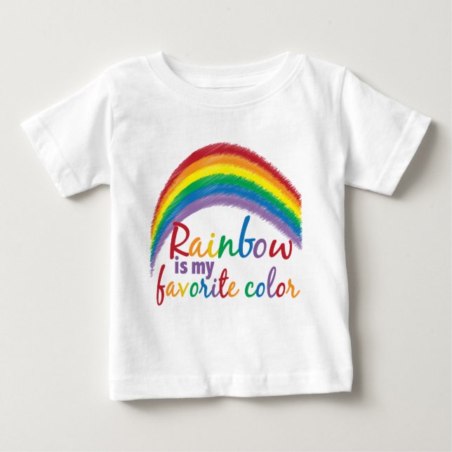 rainbow is my favourite colour baby T-Shirt (Front)