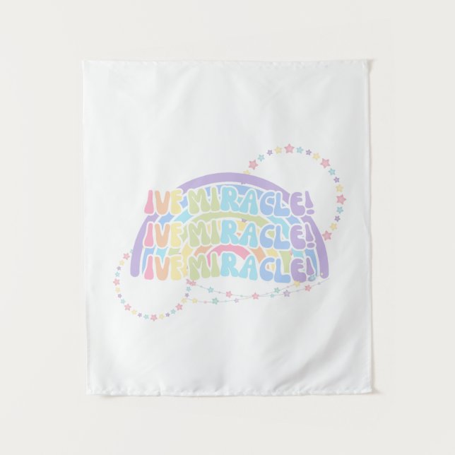 Rainbow IVF MIRACLE Colourful Infertility Awarenes Tapestry (Front)