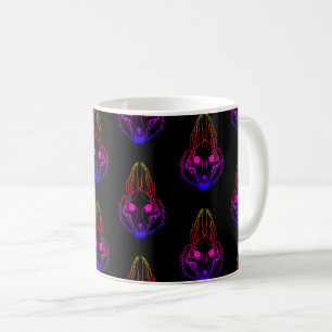 Rainbow Jackals Skull Coffee Mug