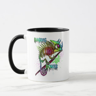 Rainbow Jackson's Chameleon Skeleton Raging Mug