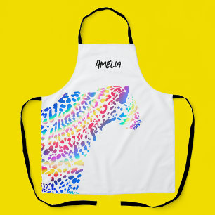  Rainbow Jaguar Personalized Apron