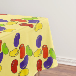 Rainbow Jelly Bean Candy Easter Jellybean Candies Tablecloth