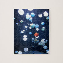 Rainbow Jelly Fish Monogram Puzzle