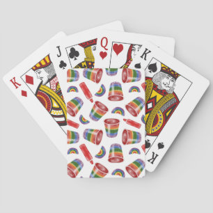 Rainbow Jelly Shots Playing Cards