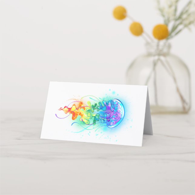 Rainbow jellyfish appointment card (Front)