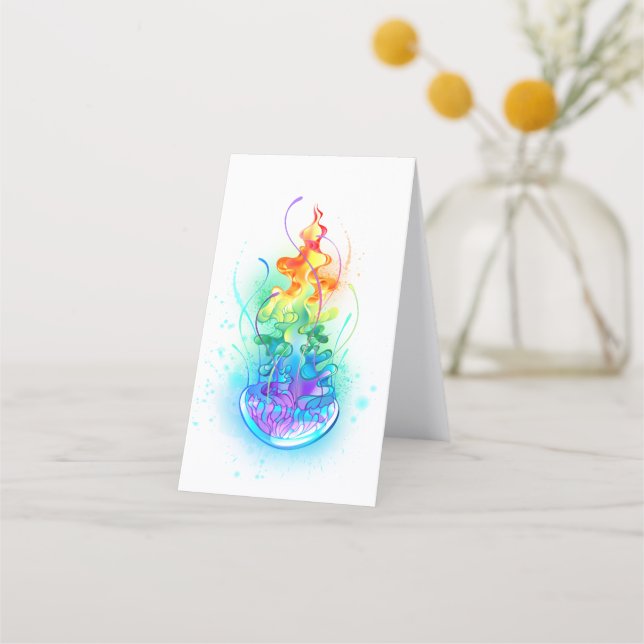 Rainbow jellyfish appointment card (Back)