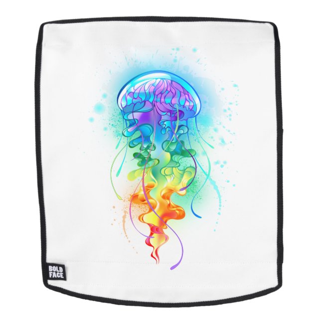 Rainbow jellyfish backpack (Removable Face)