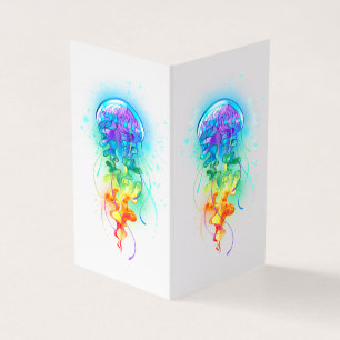Rainbow jellyfish business card