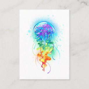 Rainbow jellyfish calling card