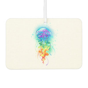 Rainbow jellyfish car air freshener