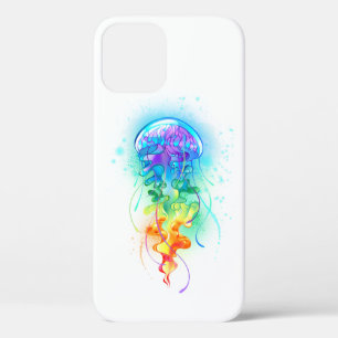 Rainbow jellyfish iPhone 12 case