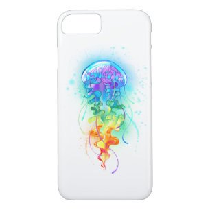Rainbow jellyfish iPhone 8/7 case