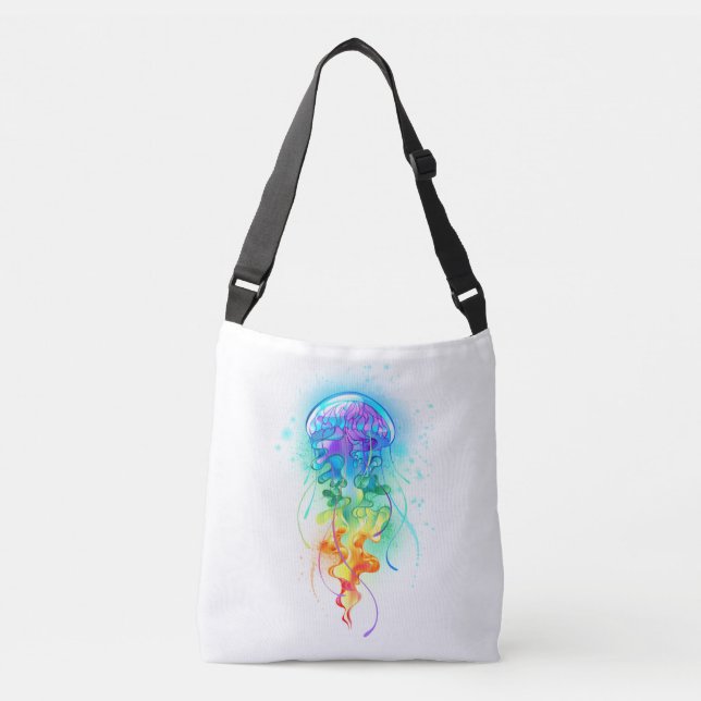 Rainbow jellyfish crossbody bag (Front)