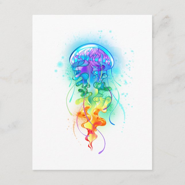 Rainbow jellyfish enclosure card (Front)