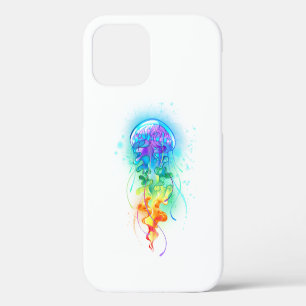 Rainbow jellyfish iPhone 12 case