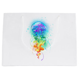Rainbow jellyfish large gift bag