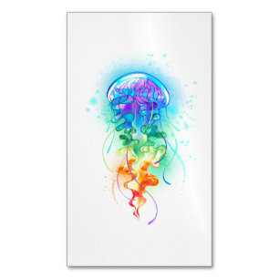 Rainbow jellyfish 	Magnetic business card