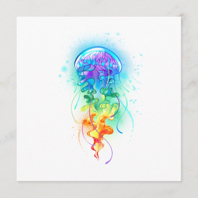 Rainbow jellyfish menu (Front)