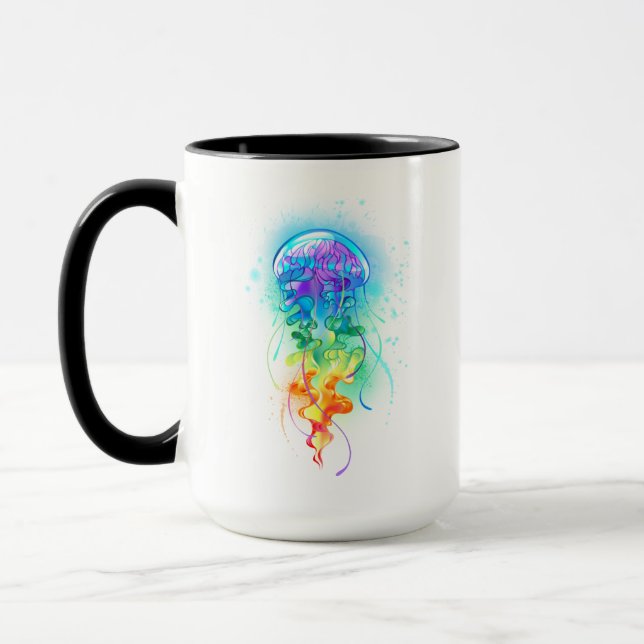 Rainbow jellyfish mug (Left)