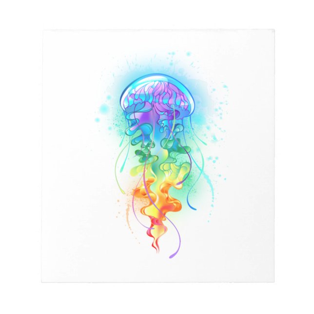 Rainbow jellyfish notepad (Front)