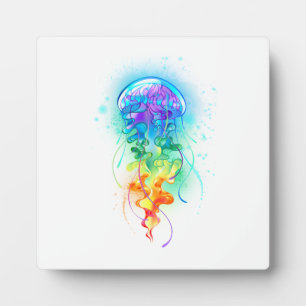 Rainbow jellyfish plaque